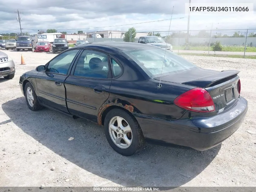 2004 Ford Taurus Ses VIN: 1FAFP55U34G116066 Lot: 40066062