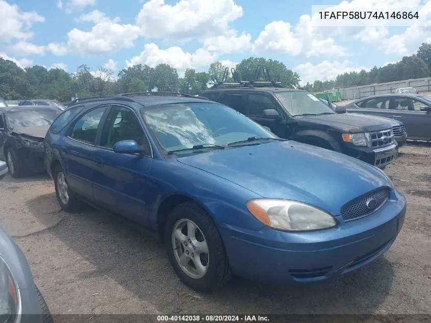 2004 Ford Taurus Se VIN: 1FAFP58U74A146864 Lot: 40142038