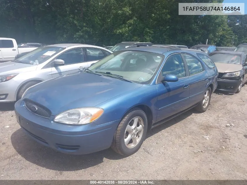 2004 Ford Taurus Se VIN: 1FAFP58U74A146864 Lot: 40142038