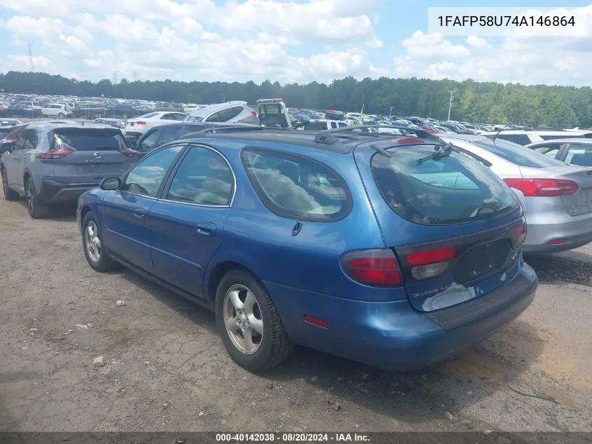 2004 Ford Taurus Se VIN: 1FAFP58U74A146864 Lot: 40142038