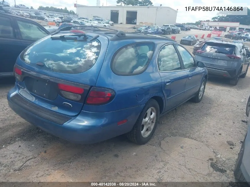 2004 Ford Taurus Se VIN: 1FAFP58U74A146864 Lot: 40142038