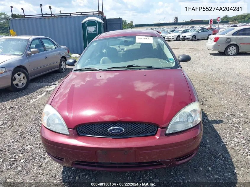 1FAFP55274A204281 2004 Ford Taurus Ses