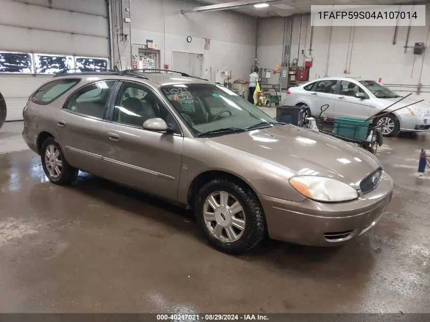 2004 Ford Taurus Sel VIN: 1FAFP59S04A107014 Lot: 40217021