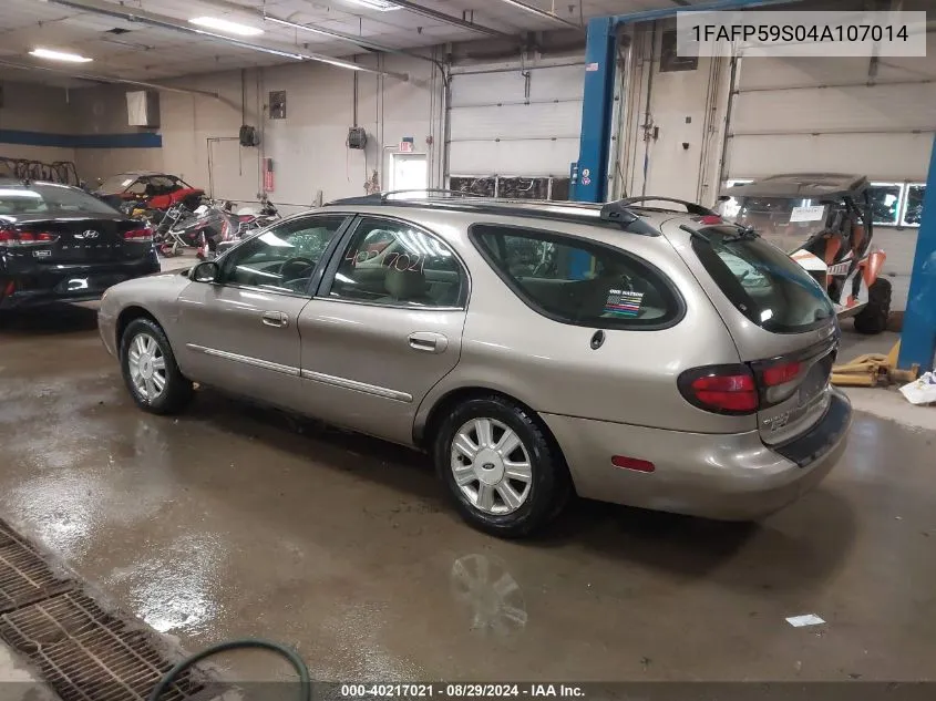 2004 Ford Taurus Sel VIN: 1FAFP59S04A107014 Lot: 40217021