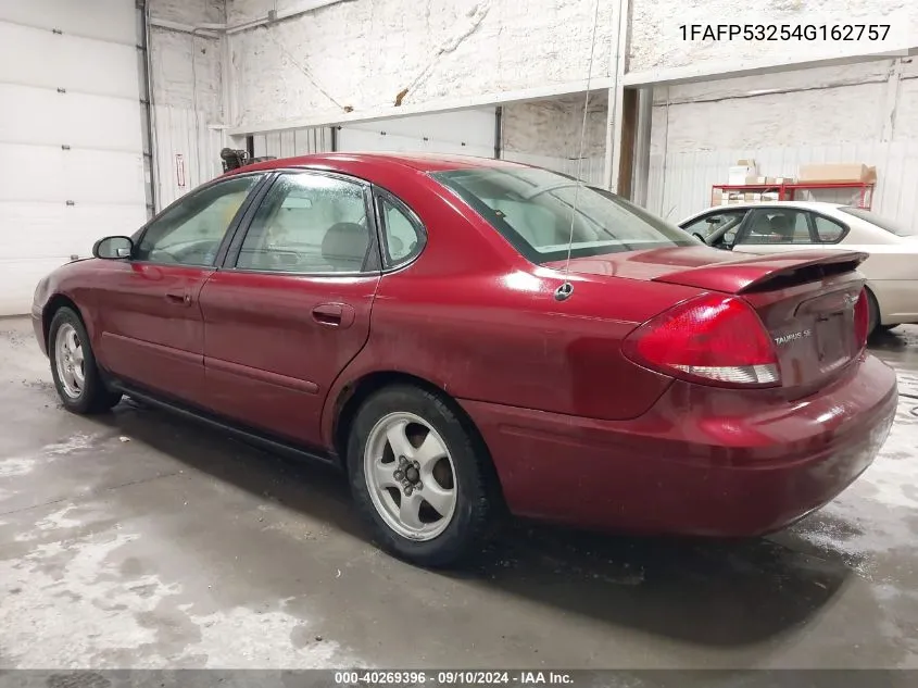 2004 Ford Taurus Se VIN: 1FAFP53254G162757 Lot: 40269396