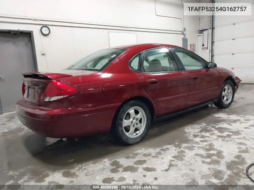 2004 Ford Taurus Se VIN: 1FAFP53254G162757 Lot: 40269396