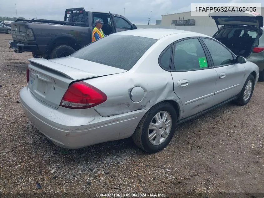 2004 Ford Taurus Sel VIN: 1FAFP56S24A165405 Lot: 40271962