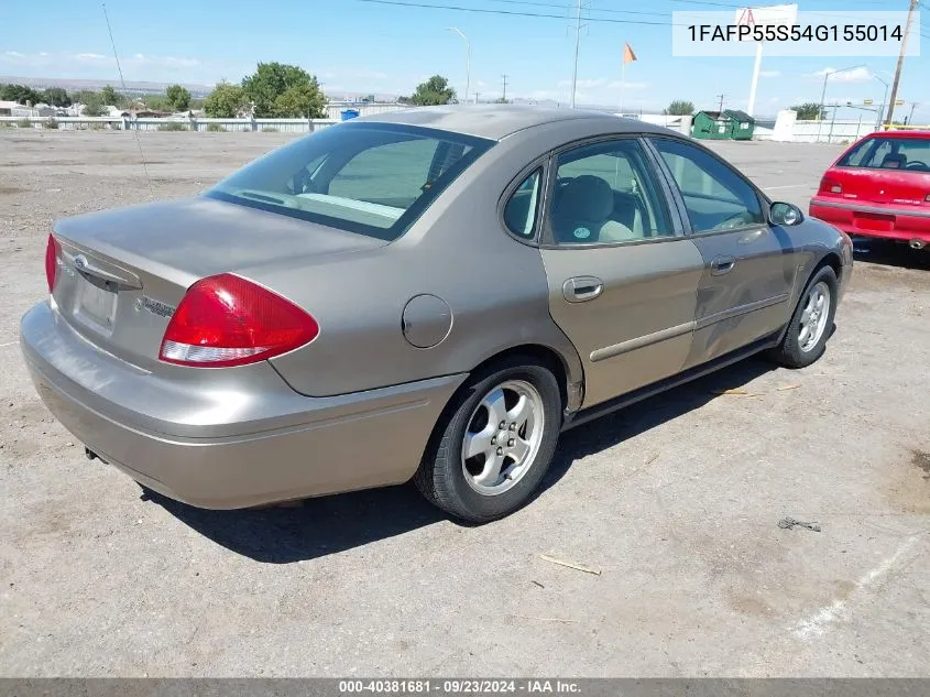 2004 Ford Taurus Ses VIN: 1FAFP55S54G155014 Lot: 40381681