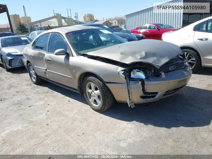 1FAFP55S94A105980 2004 Ford Taurus Ses