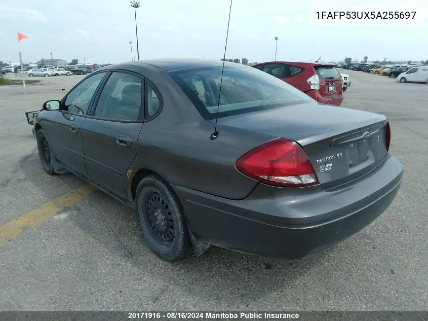 2005 Ford Taurus Se VIN: 1FAFP53UX5A255697 Lot: 20171916