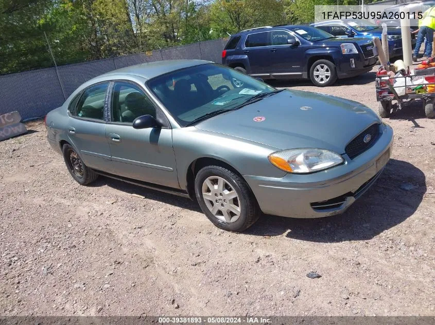 1FAFP53U95A260115 2005 Ford Taurus Se