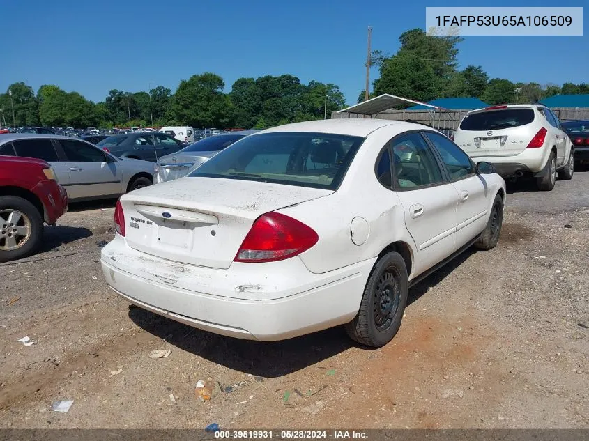 2005 Ford Taurus Se VIN: 1FAFP53U65A106509 Lot: 39519931