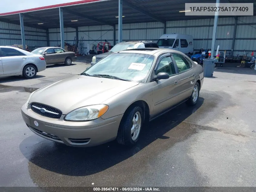 2005 Ford Taurus Se VIN: 1FAFP53275A177409 Lot: 39547471