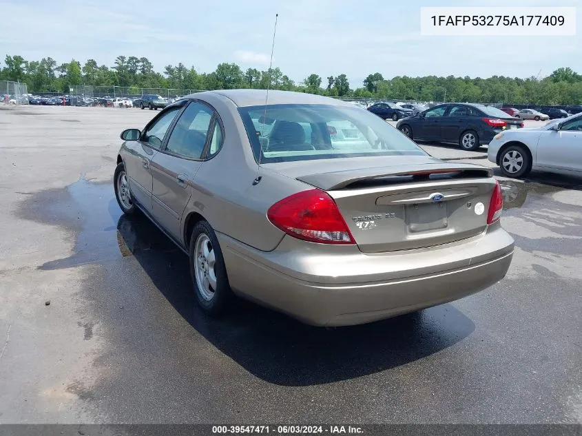 2005 Ford Taurus Se VIN: 1FAFP53275A177409 Lot: 39547471