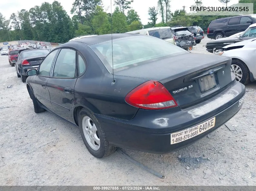 2005 Ford Taurus Se VIN: 1FAFP53U05A262545 Lot: 39927855