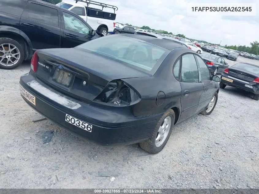 2005 Ford Taurus Se VIN: 1FAFP53U05A262545 Lot: 39927855