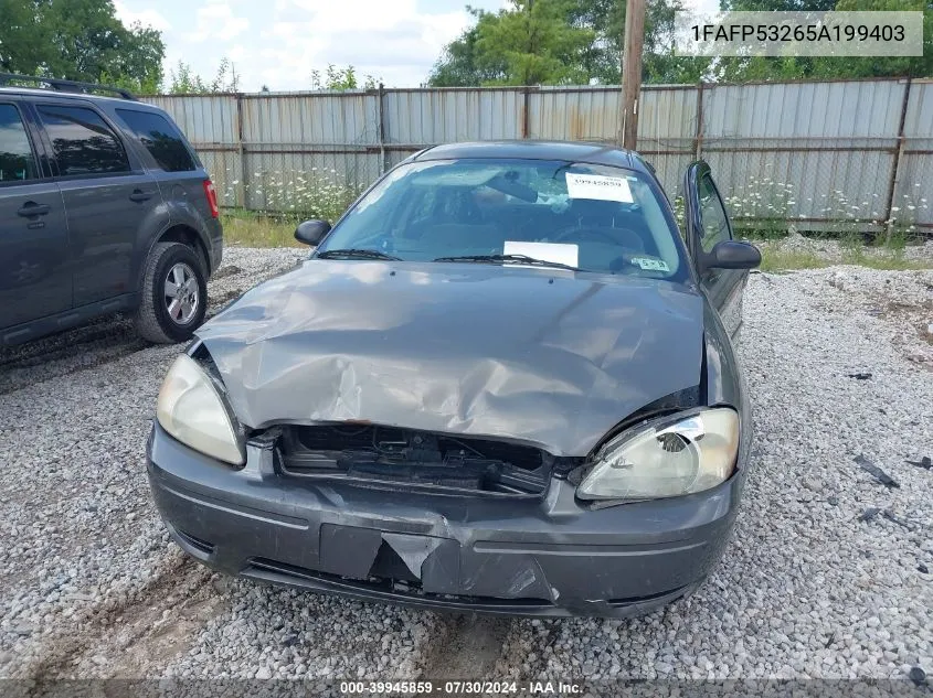 1FAFP53265A199403 2005 Ford Taurus Se