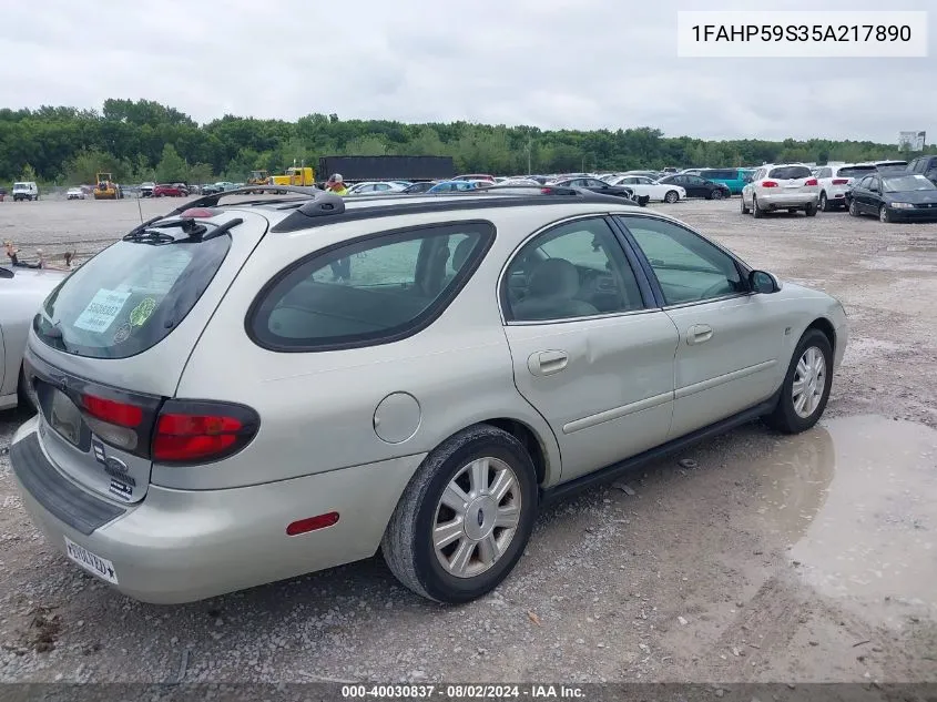 2005 Ford Taurus Sel VIN: 1FAHP59S35A217890 Lot: 40030837