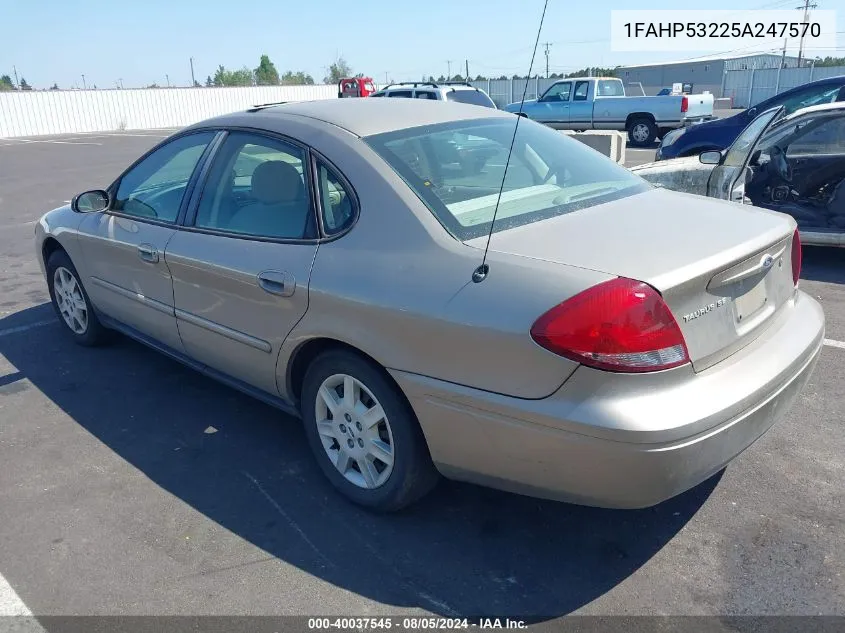 2005 Ford Taurus Se VIN: 1FAHP53225A247570 Lot: 40037545