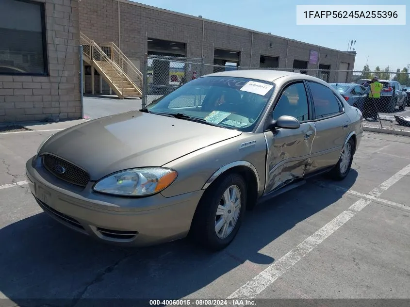 2005 Ford Taurus Sel VIN: 1FAFP56245A255396 Lot: 40060015