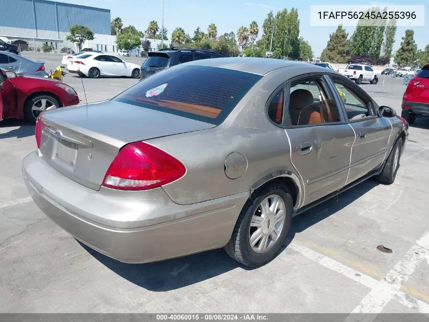 2005 Ford Taurus Sel VIN: 1FAFP56245A255396 Lot: 40060015