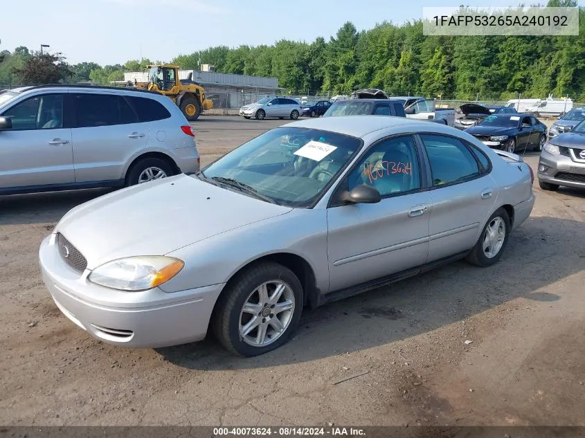 1FAFP53265A240192 2005 Ford Taurus Se