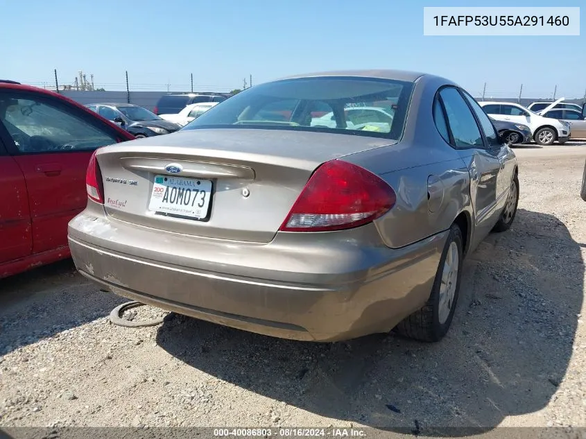 2005 Ford Taurus Se VIN: 1FAFP53U55A291460 Lot: 40086803