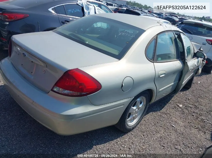 2005 Ford Taurus Se VIN: 1FAFP53205A122624 Lot: 40185728