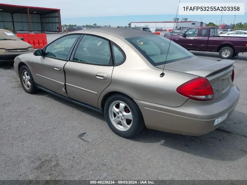 2005 Ford Taurus Se VIN: 1FAFP53255A203358 Lot: 40238234