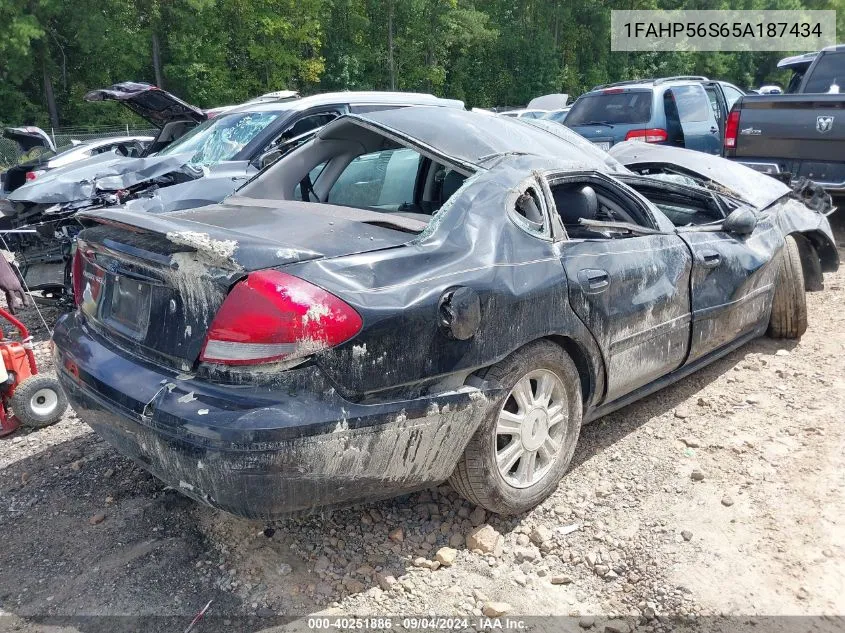 1FAHP56S65A187434 2005 Ford Taurus Sel