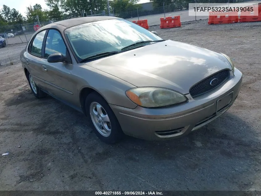 2005 Ford Taurus Se VIN: 1FAFP53235A139045 Lot: 40271855