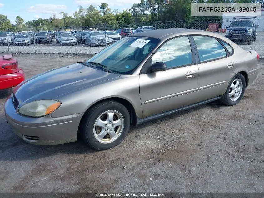 2005 Ford Taurus Se VIN: 1FAFP53235A139045 Lot: 40271855