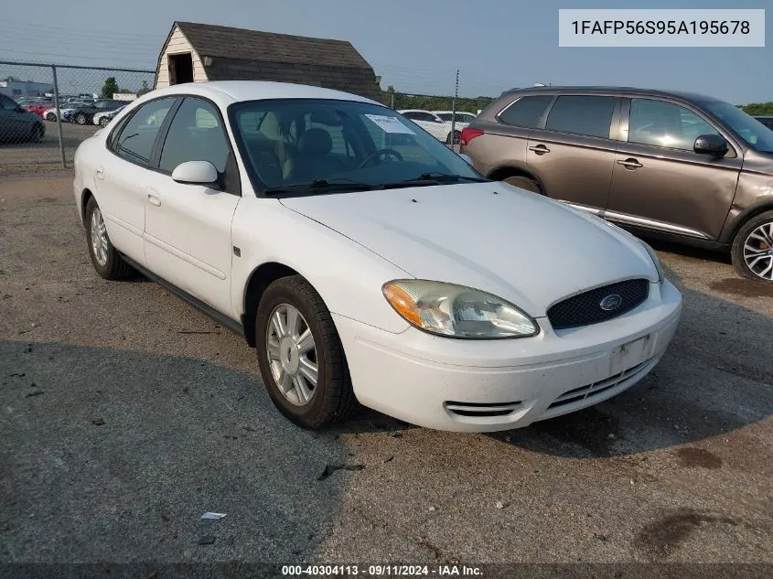 2005 Ford Taurus Sel VIN: 1FAFP56S95A195678 Lot: 40304113