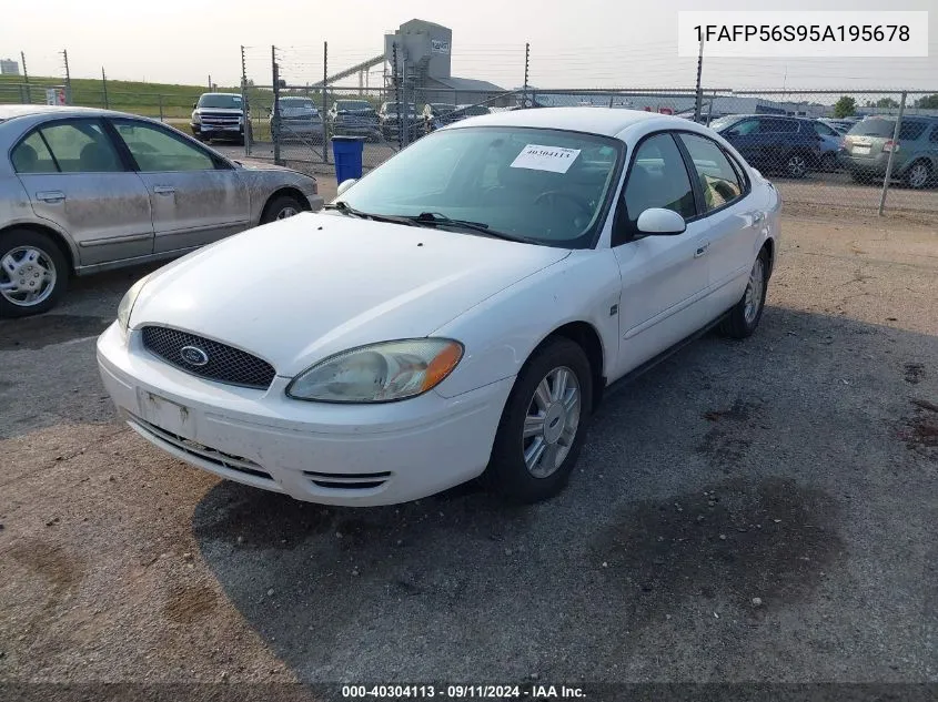 2005 Ford Taurus Sel VIN: 1FAFP56S95A195678 Lot: 40304113