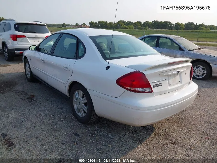 2005 Ford Taurus Sel VIN: 1FAFP56S95A195678 Lot: 40304113