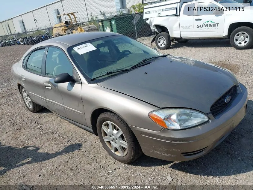 2005 Ford Taurus VIN: IFAFP53245A311115 Lot: 40306657