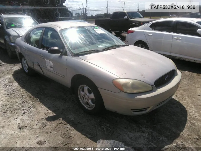 1FAFP532X5A181938 2005 Ford Taurus Se