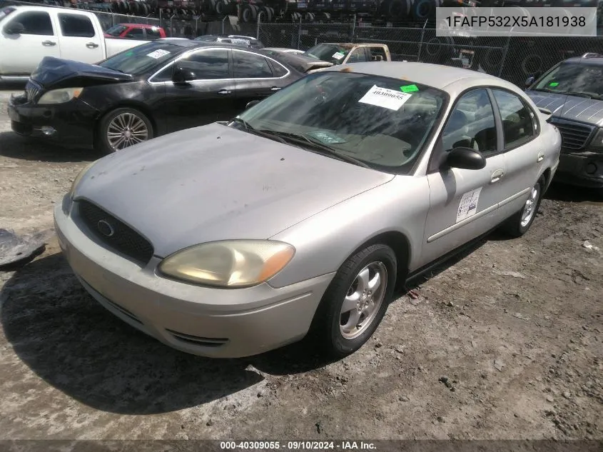 1FAFP532X5A181938 2005 Ford Taurus Se