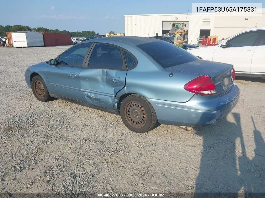 2005 Ford Taurus Se VIN: 1FAFP53U65A175331 Lot: 40327608