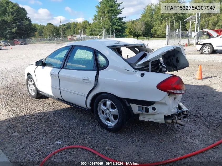 2005 Ford Taurus Se VIN: 1FAFP53275A307947 Lot: 40367045