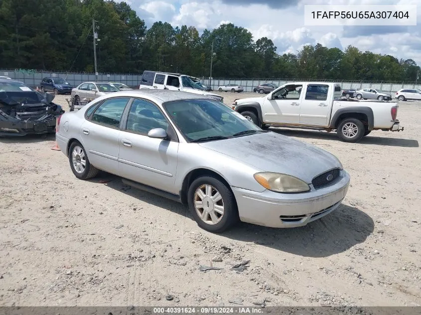 2005 Ford Taurus Sel VIN: 1FAFP56U65A307404 Lot: 40391624