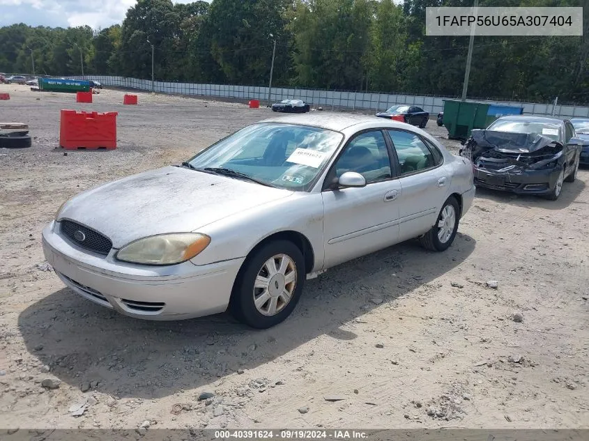 2005 Ford Taurus Sel VIN: 1FAFP56U65A307404 Lot: 40391624