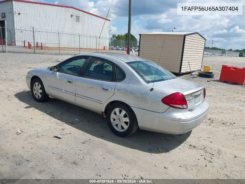 2005 Ford Taurus Sel VIN: 1FAFP56U65A307404 Lot: 40391624