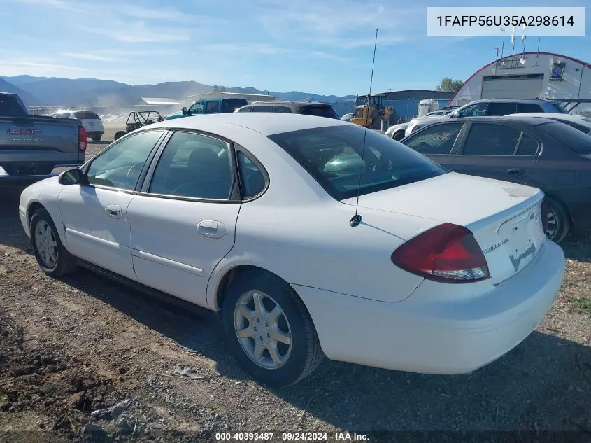 1FAFP56U35A298614 2005 Ford Taurus Sel