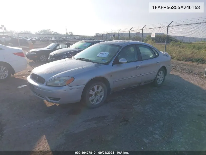 1FAFP56S55A240163 2005 Ford Taurus Sel