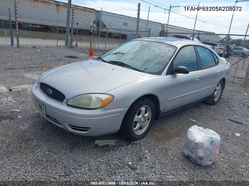 1FAHP53205A208072 2005 Ford Taurus Se