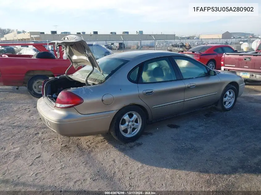 1FAFP53U05A280902 2005 Ford Taurus Se