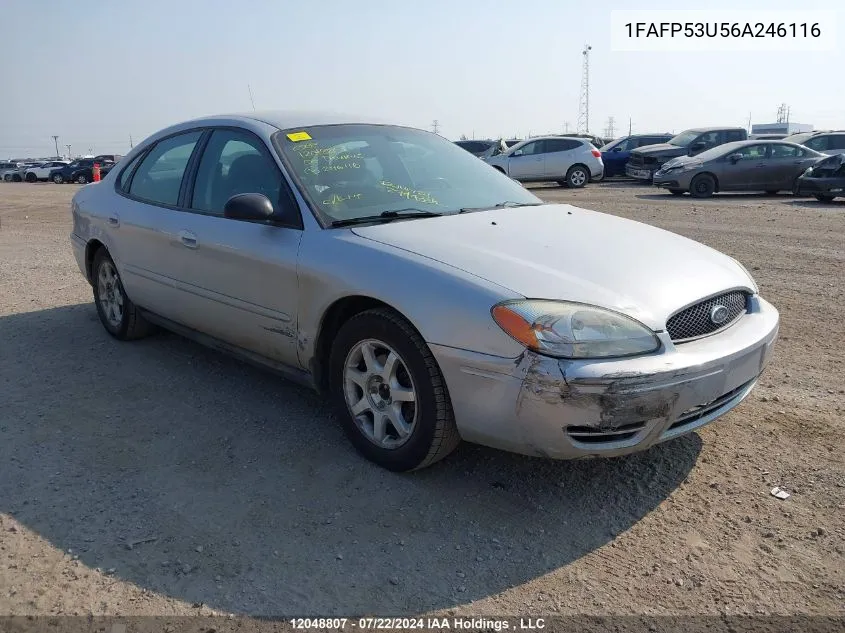 2006 Ford Taurus Se VIN: 1FAFP53U56A246116 Lot: 12048807