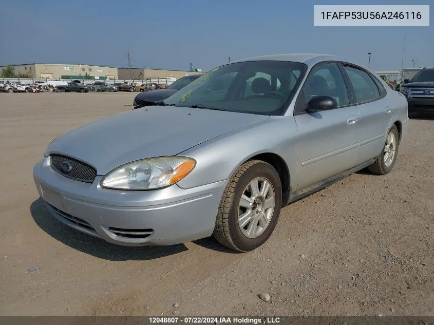 2006 Ford Taurus Se VIN: 1FAFP53U56A246116 Lot: 12048807