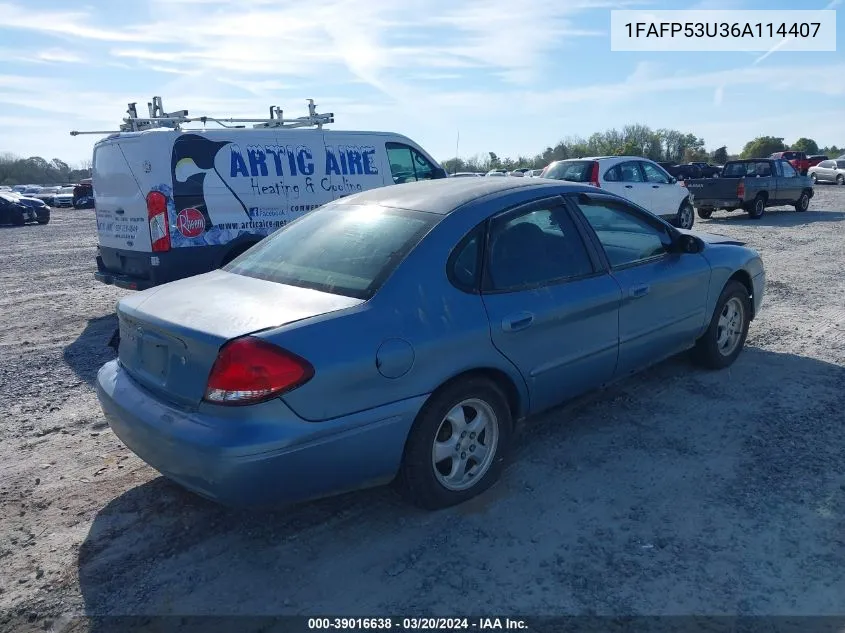 1FAFP53U36A114407 2006 Ford Taurus Se